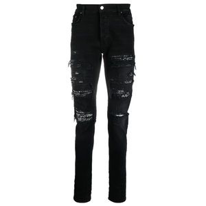 AMIRI Distressed Bandana Slim-Fit Jeans